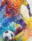 Plakat - Vibrant Soccer Action