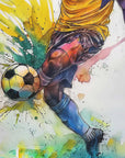 Plakat - Dynamic Soccer Kick