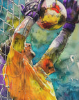 Plakat - Vibrant Goalkeeper Save