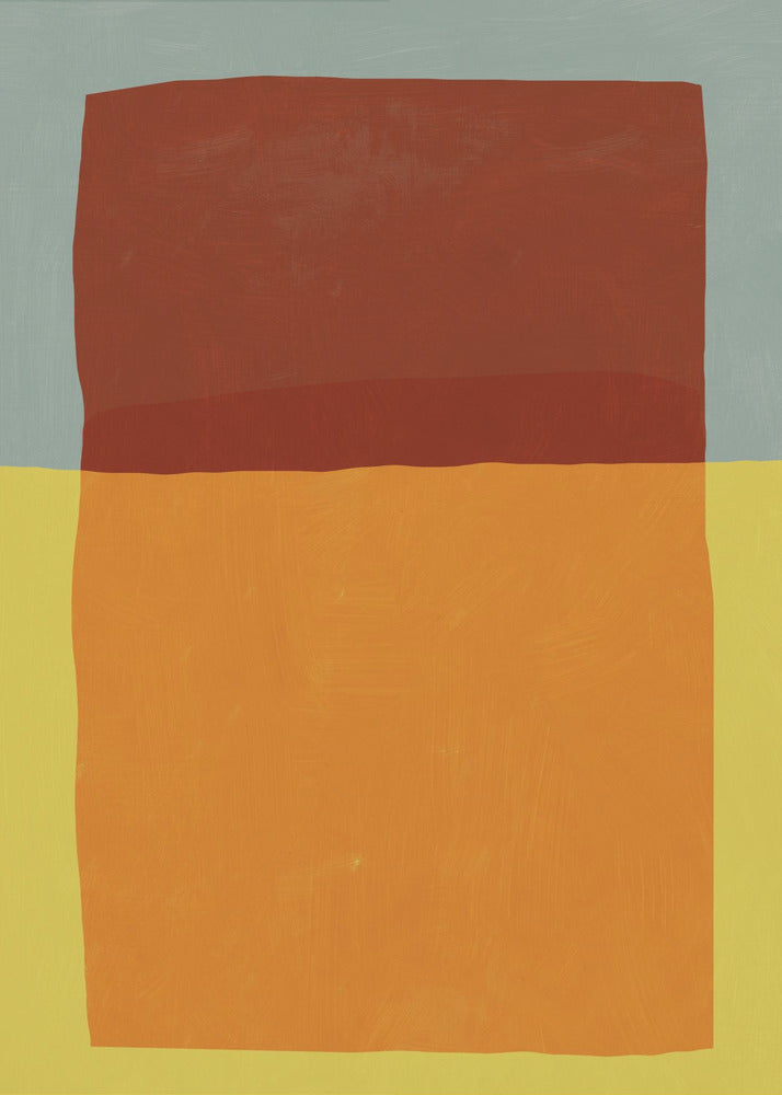 Plakat - Overlay of colors minimal design