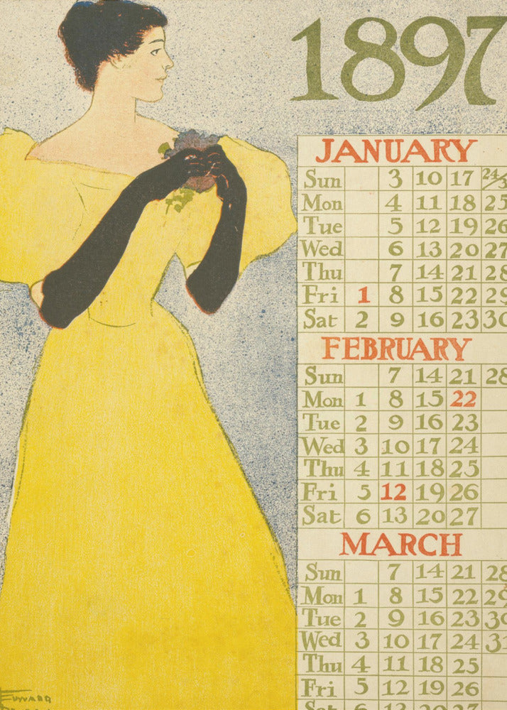 Plakat - Calendar 1897 (1896)