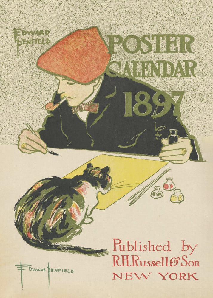 Plakat - Edward Penfield Self Portrait