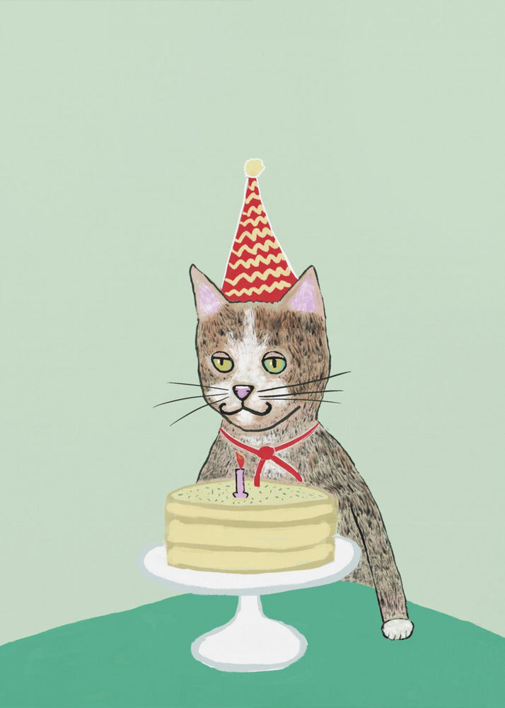 Plakat - Birthday cat