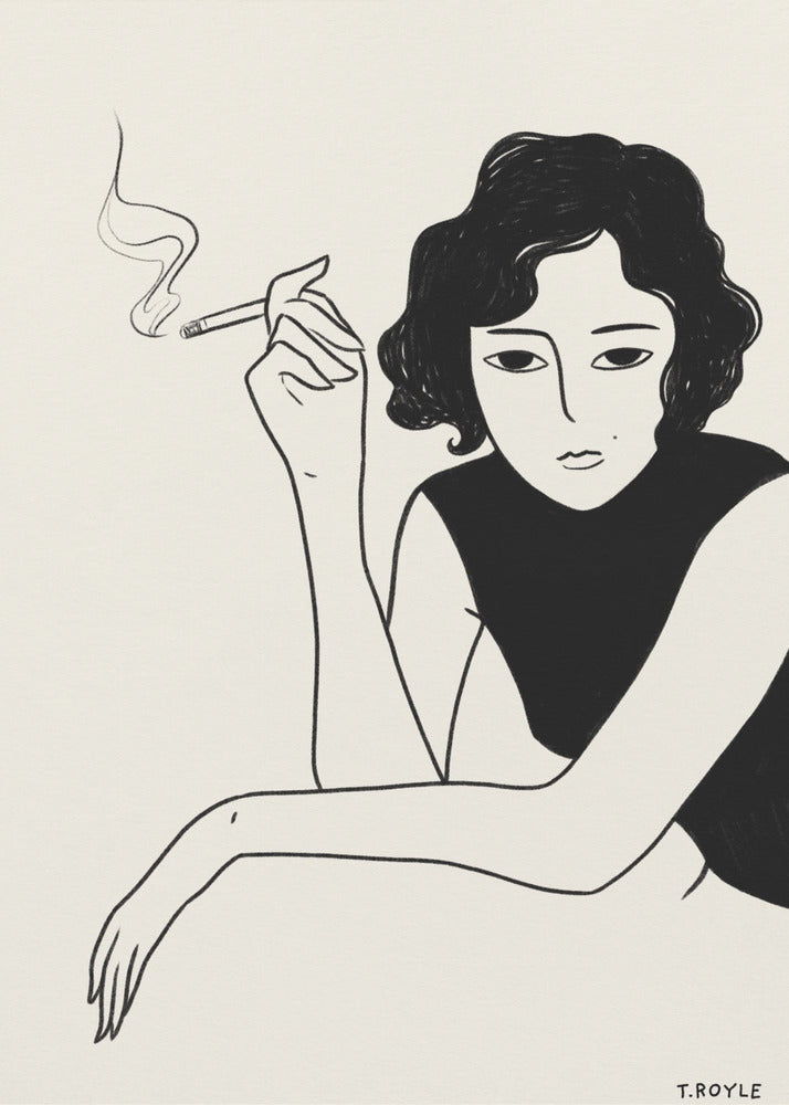 Poster - Smoking Babe