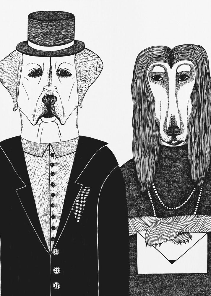 Plakat - Dogs Couple