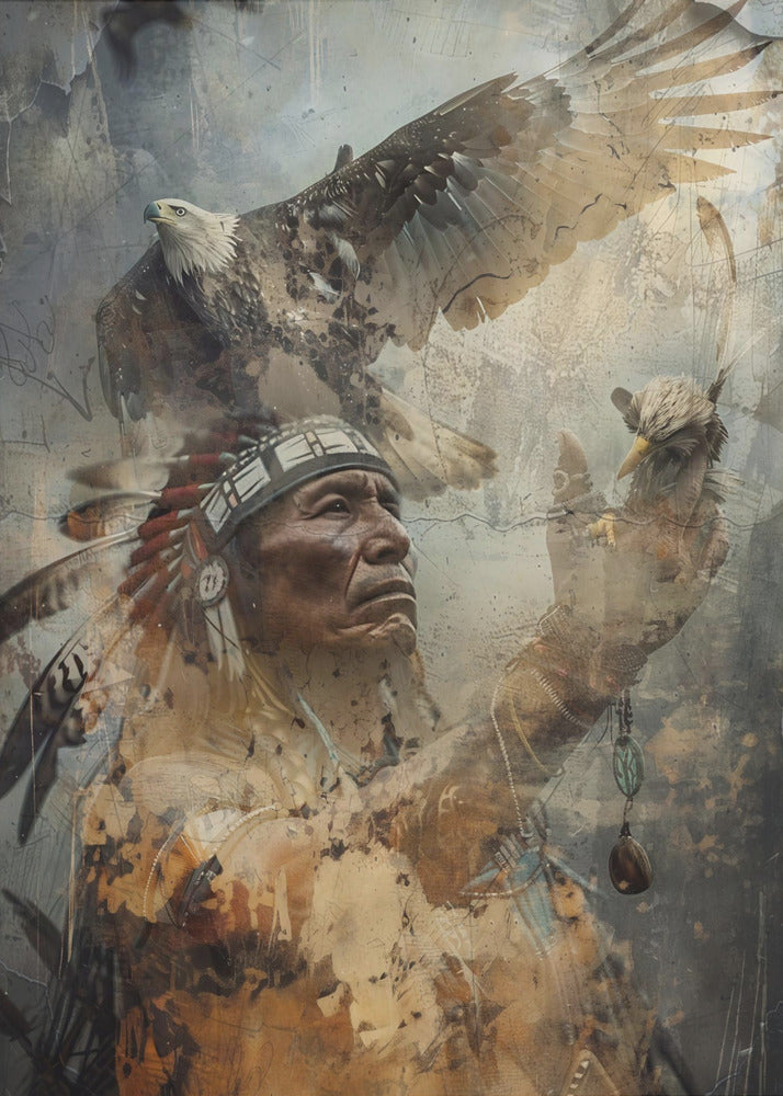 Poster - Indian American Art Illustration Wallart 006