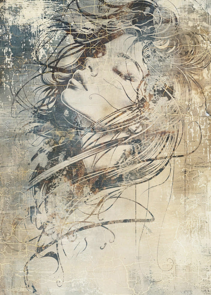 Plakat - Woman Portrait Abstract Art Illustration Wallart 52