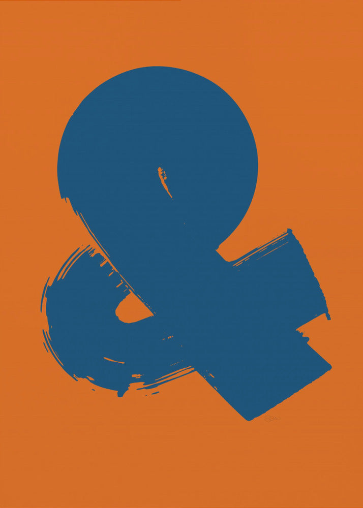 Poster - Ampersand OrangeBlue