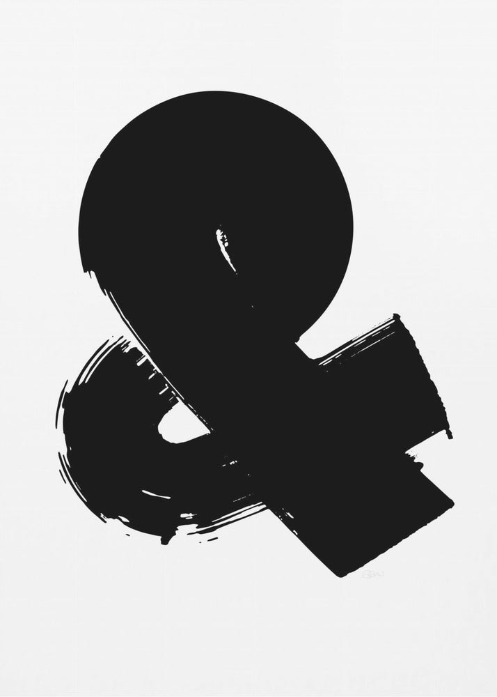Plakat - Ampersand Black