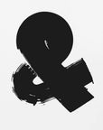 Plakat - Ampersand Black