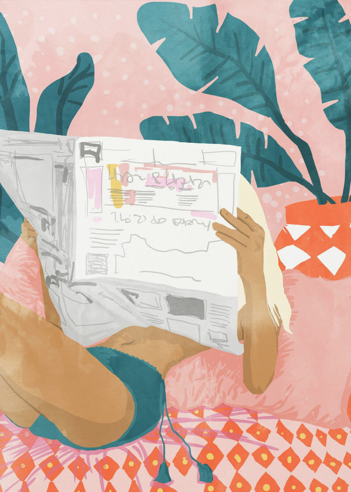 Plakat - Bohemian Morning News Art Print