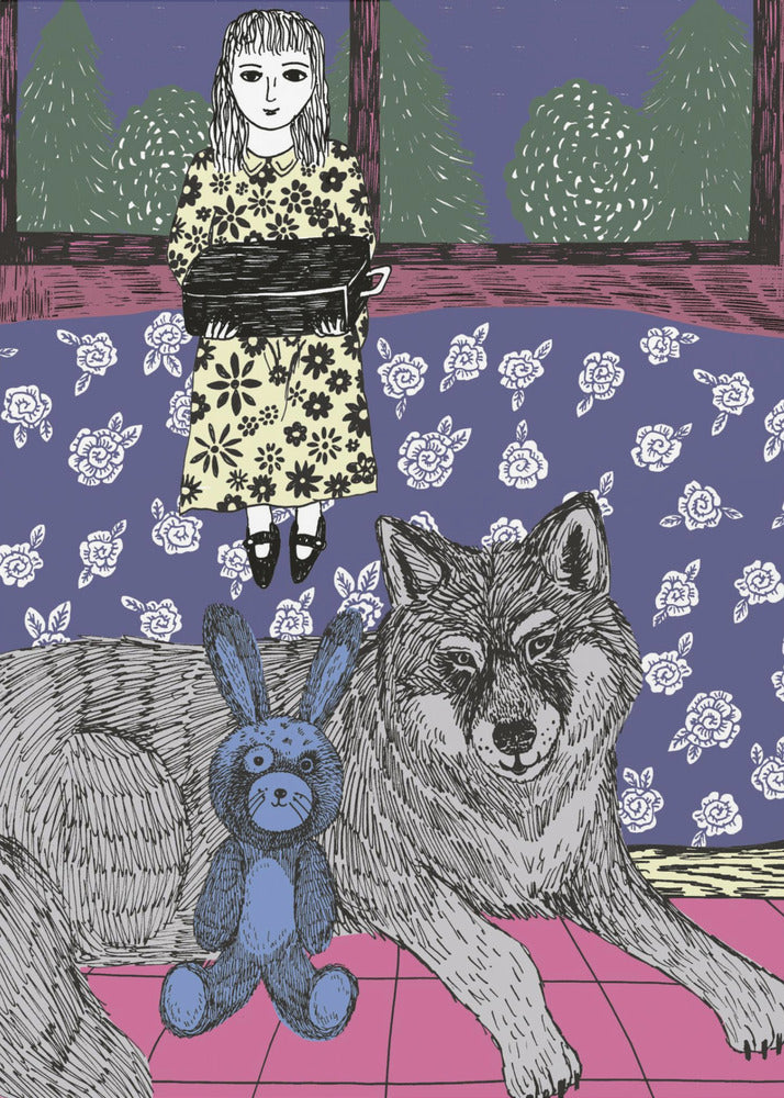 Plakat - Girl With Wolf