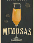 Poster - Bottomless Mimosas Art Deco Cocktail Bar Art