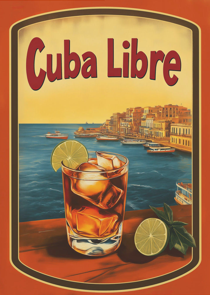 Plakat - Cuba Libre Vintage Commercial