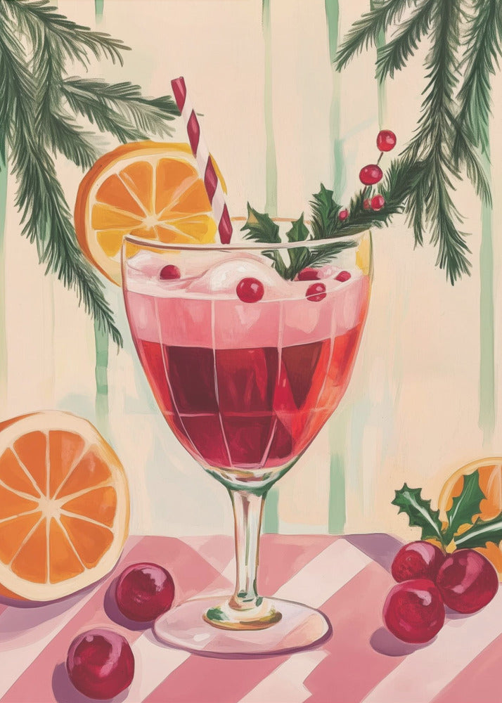Poster - Christmas Red Cocktail