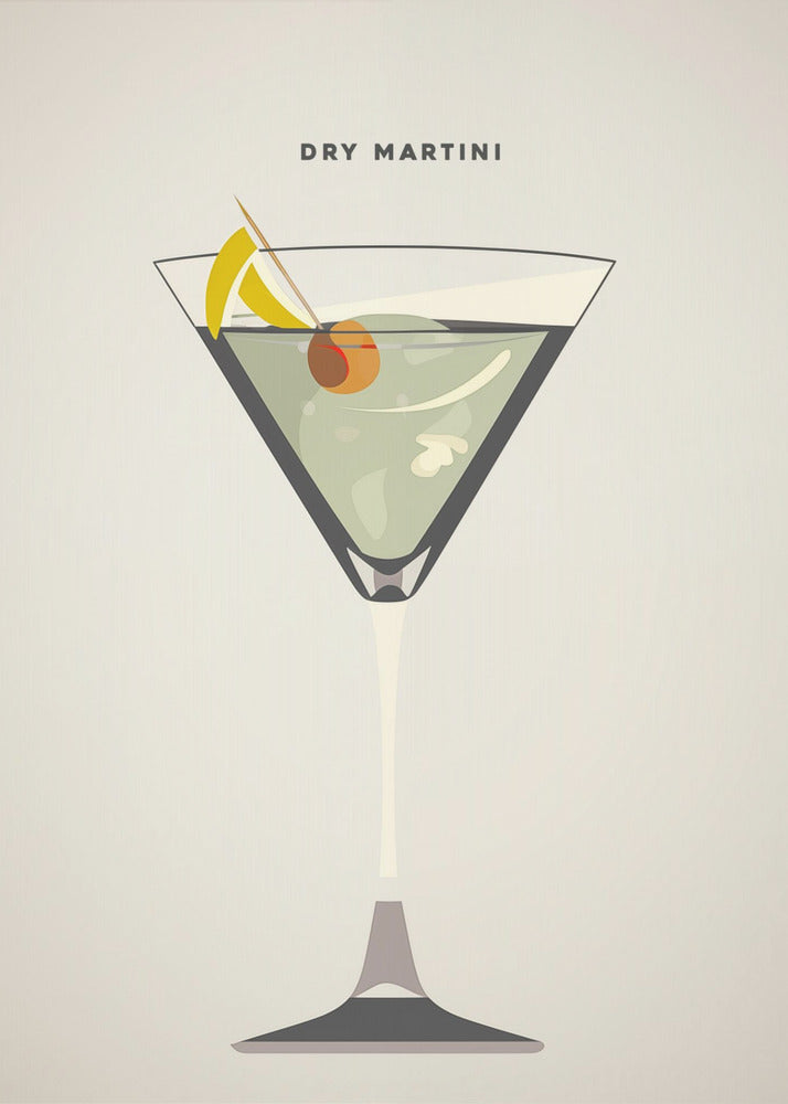 Plakat - Dry Martini