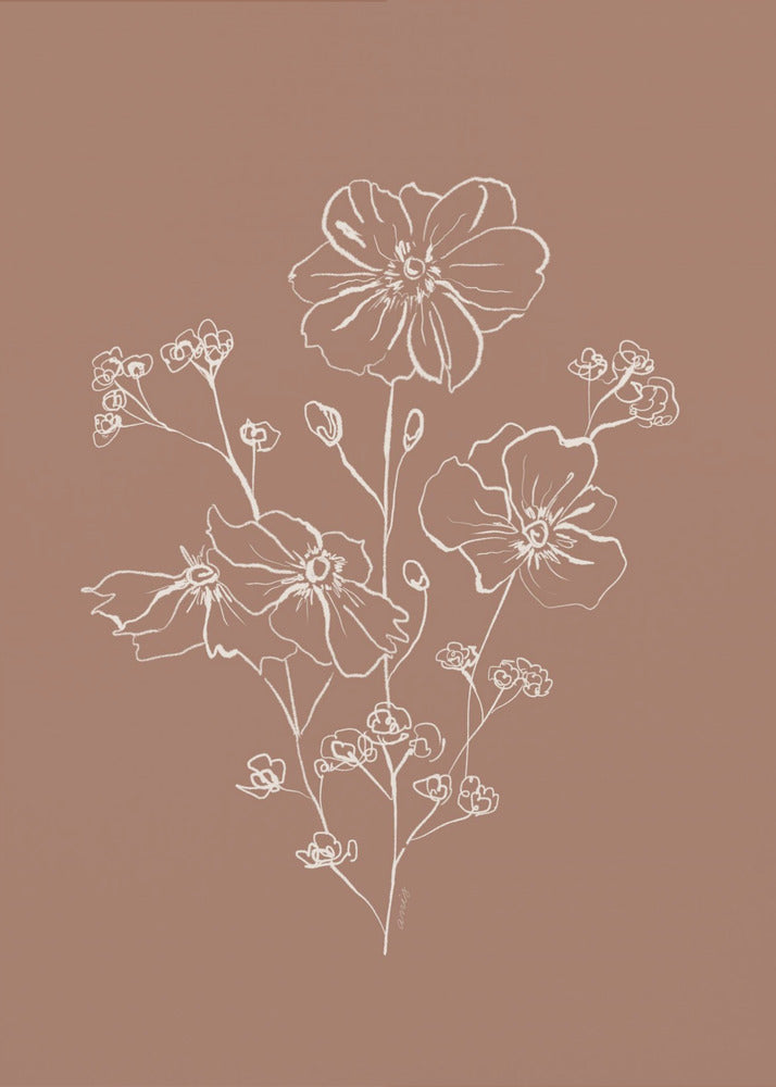 Plakat - Wild Roses Bouquet