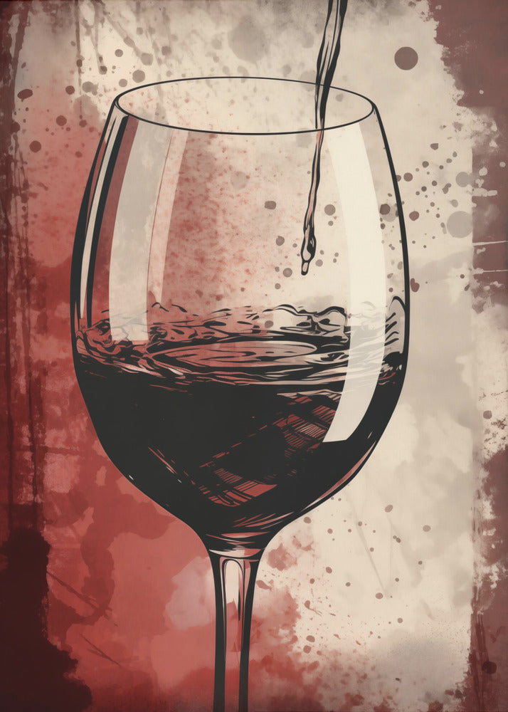 Plakat - Red Red Wine No 5