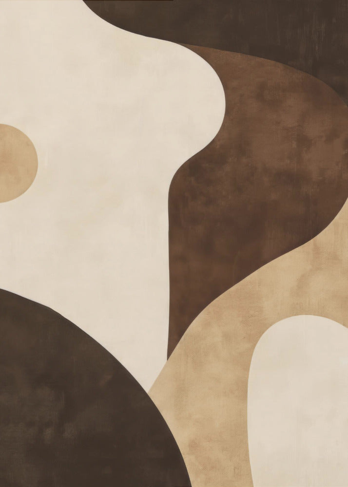 Poster - Brown Tones Geometric 2