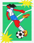 Plakat - Dynamic Soccer Kick