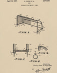 Plakat - Vintage Soccer Goal Patent