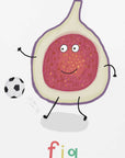 Plakat - Fig Playing Soccer