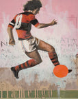 Plakat - Vintage Football Action