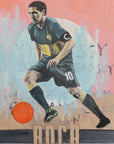 Plakat - Focused Soccer Player Action