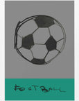 Plakat - Hand Drawn Football