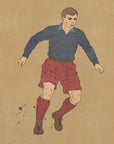 Plakat - Vintage Soccer Player