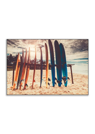 Plakat - Surfboards i farver