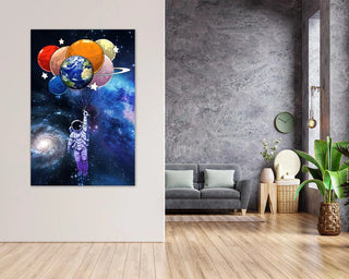 Plakat - Space kunst - holder galaksen