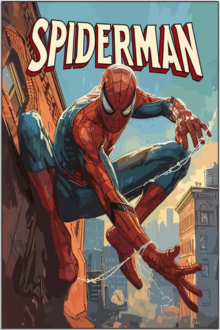 Plakat - Spiderman i spind