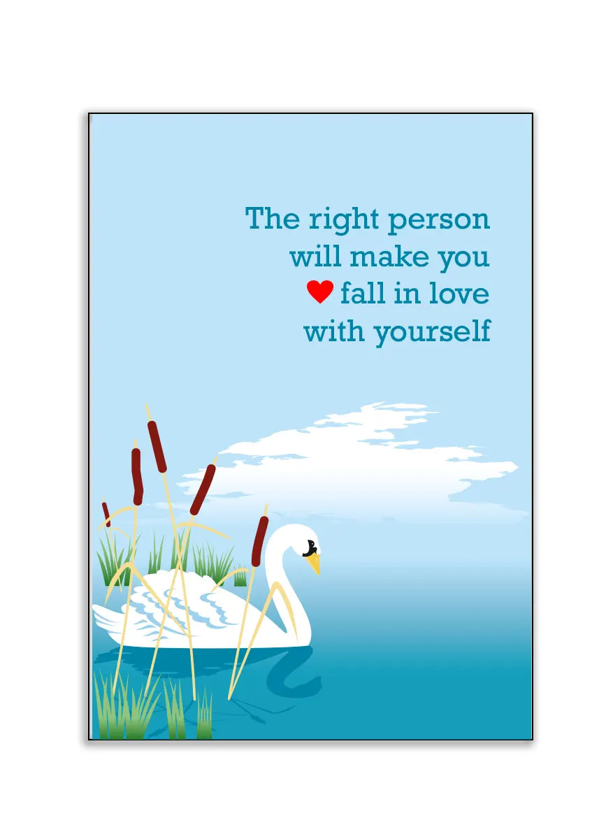 Plakat - Svane - the right person – Admen.dk