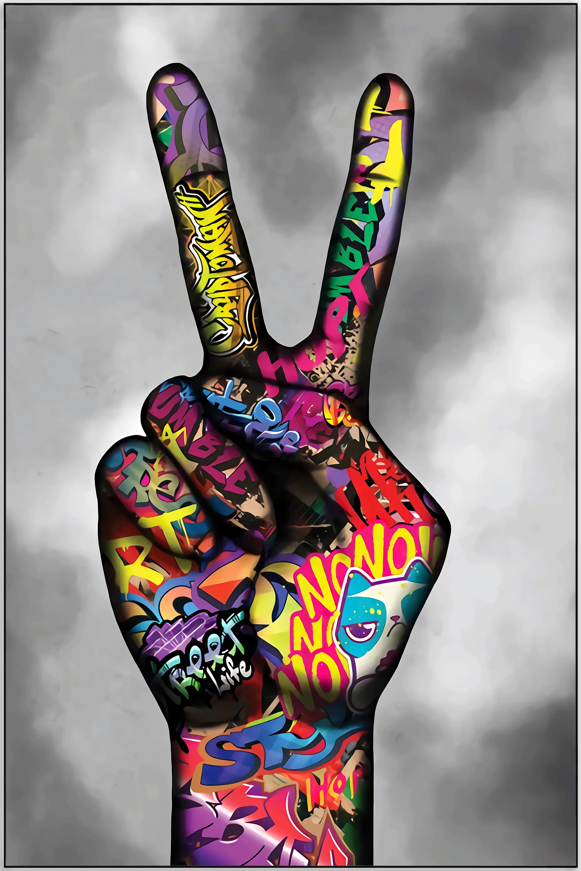 Plakat - The peace kunst - admen.dk