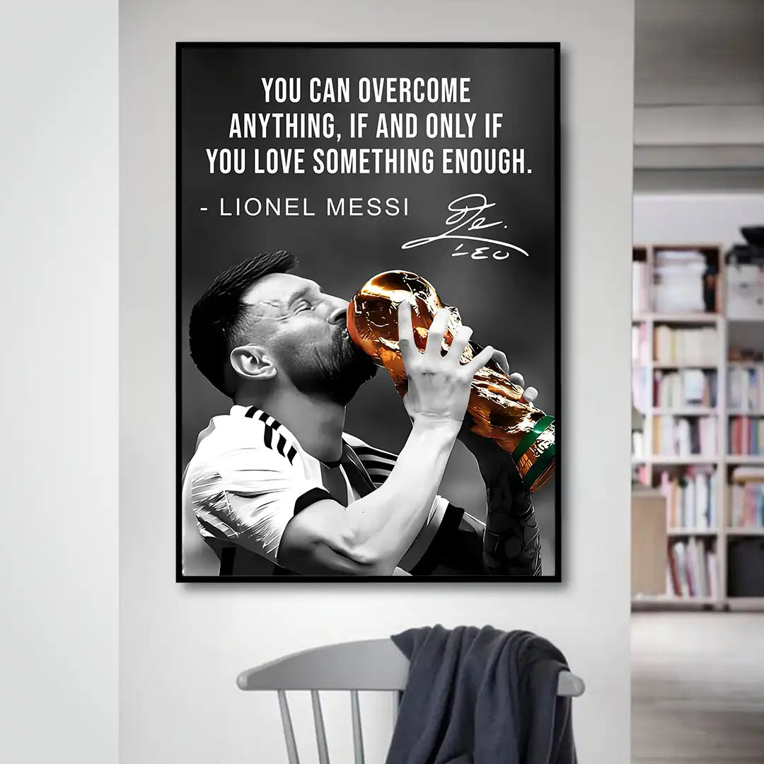 Plakat - Lionel Messi citat - admen.dk