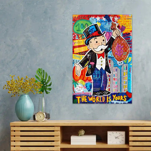 Plakat - Alec Monopoly is world is yours