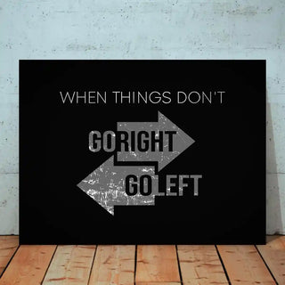 Plakat - Go right go left
