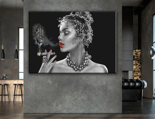 Plakat - Kvinde med cigar