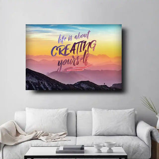 Plakat - Life is about creating