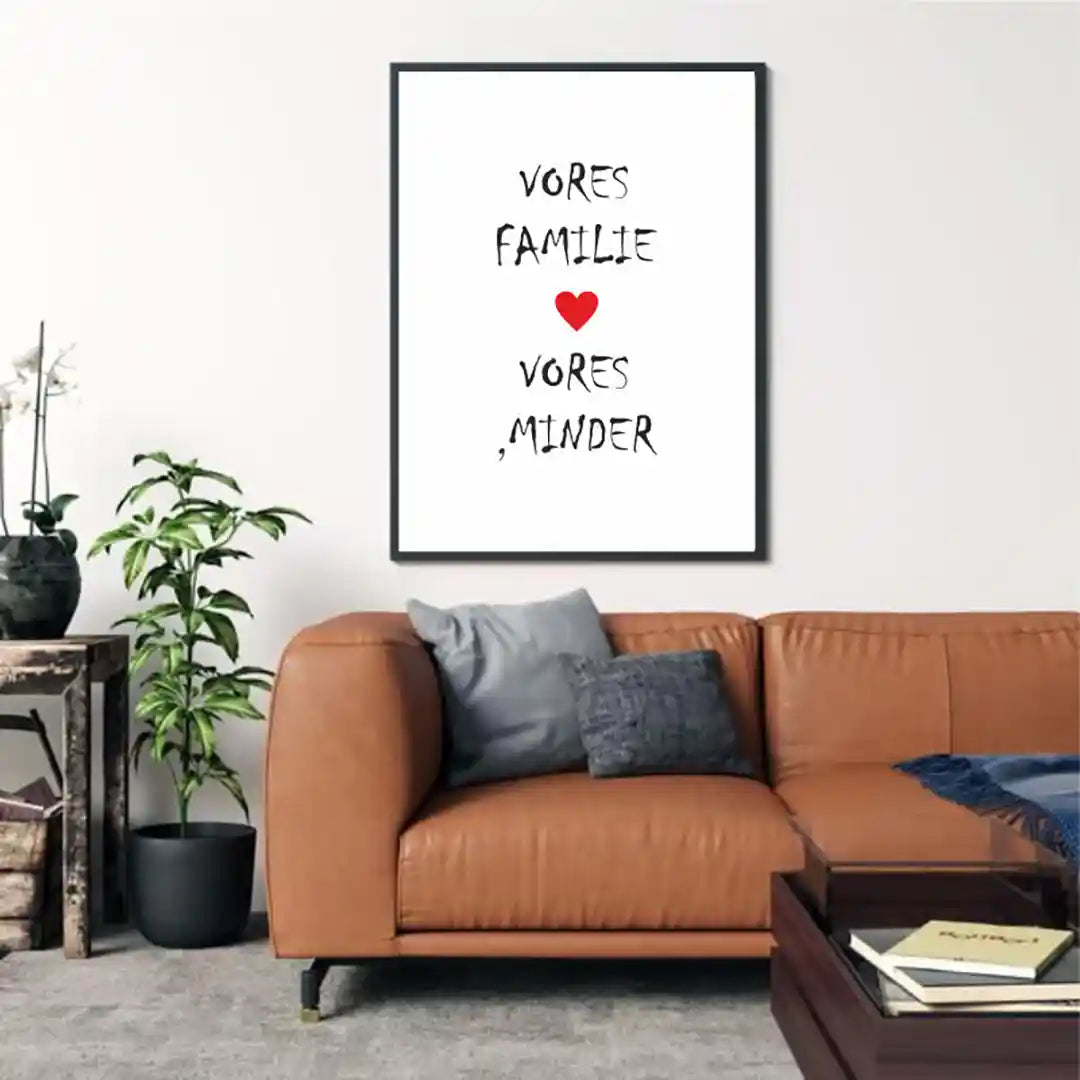 Plakat - Vores familie